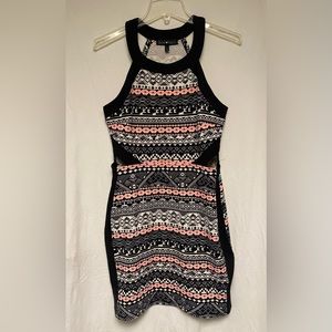 Derek Heart Multi-pattern Dress